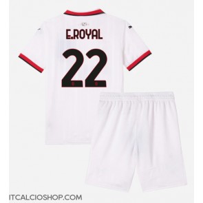 AC Milan Emerson Royal #22 Seconda Maglia Bambino 2024-25 Manica Corta (+ Pantaloni corti)